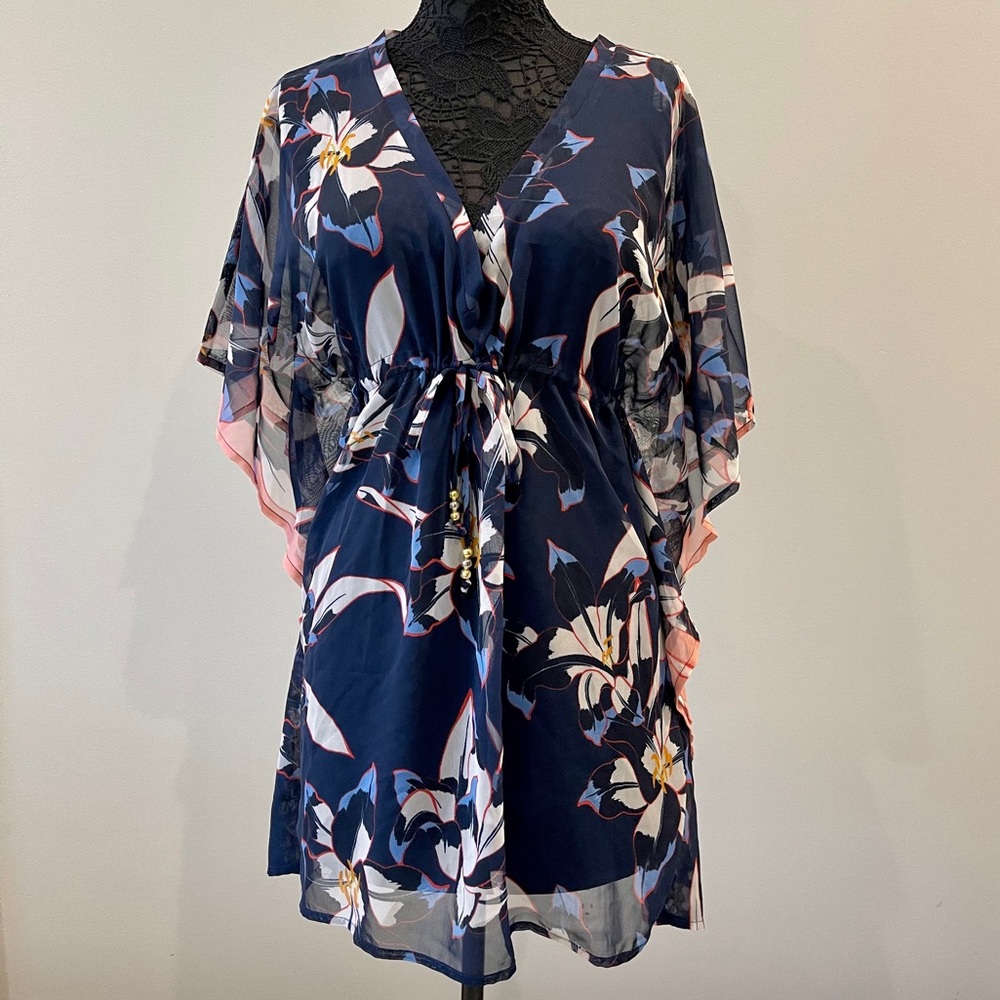 NWT ECHO New York Mini-Length Printed Caftan